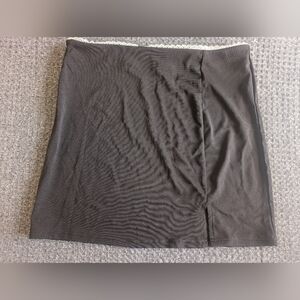 Cider Black Tube Skirt with Lace Hem